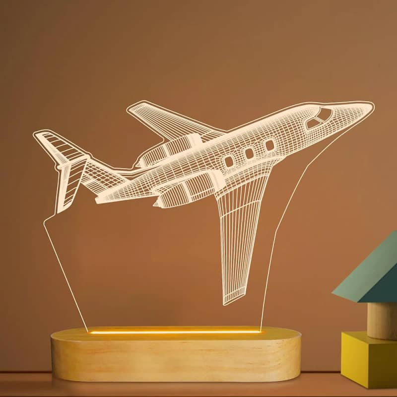 Airplane Night Light 3D Illusion Lamp