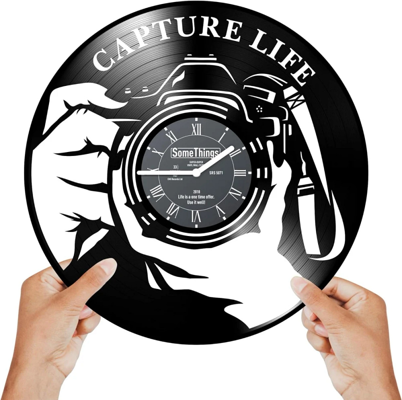 Camera Wall Clock Funny Gift Ideas for Photographers