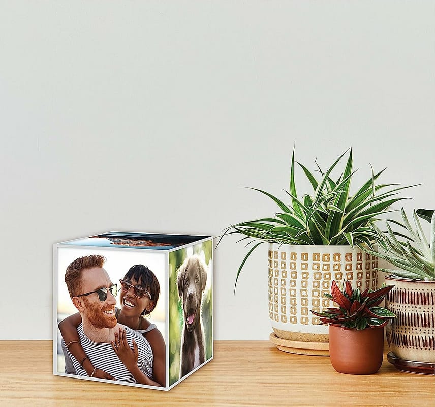Clear Plastic 6 Sided Photo Cube