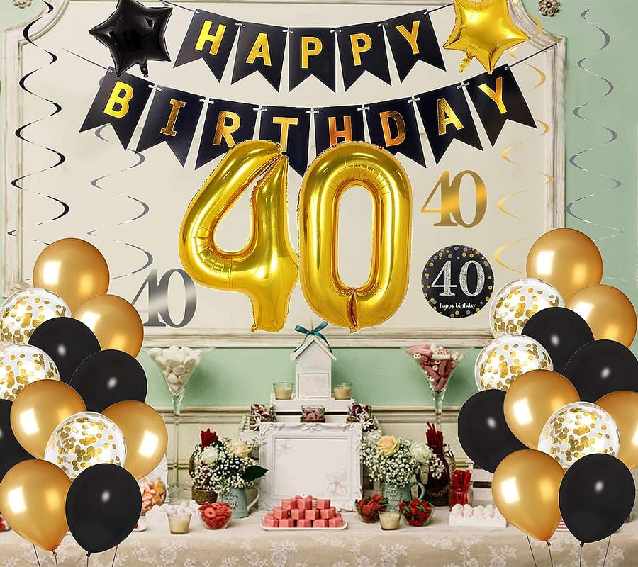 40th Birthday Party Decor 40th Birthday Presents for Men