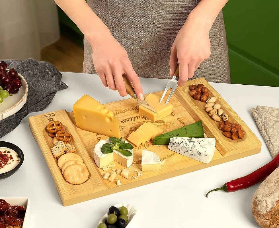 Unique Bamboo Cheese Board Best Birthday Gifts for Her