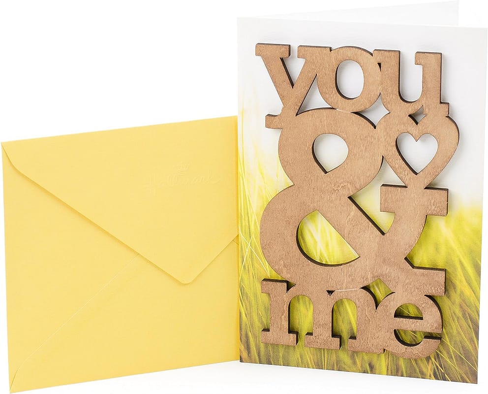 Wood Anniversary Card Romantic Anniversary Gifts for Him