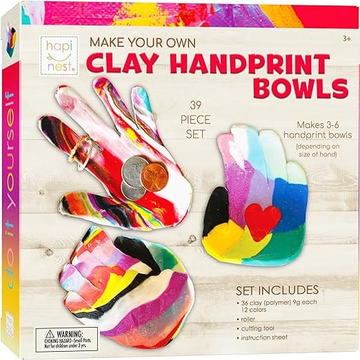 Clay Handprint Bowls Craft Kit
