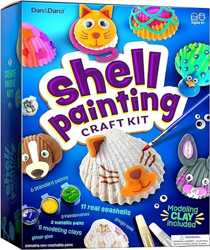 Kids Sea Shell Painting Kit Craft Gifts for Kids