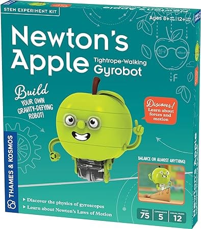 Newton’s Apple Tightrope-Walking Gyrobot