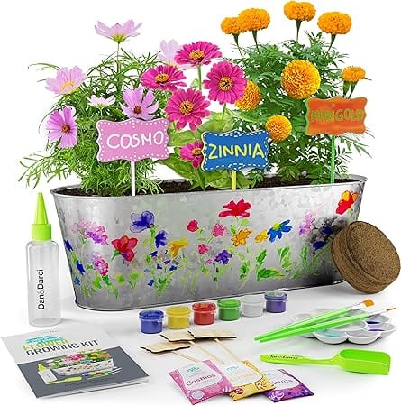 Paint & Plant Flower Growing Kit Nature Gifts for Kids