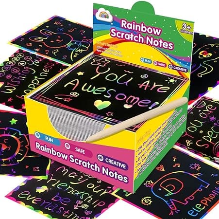 Rainbow Scratch Mini Art Notes
