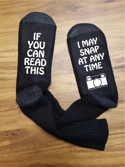 Funny photography socks