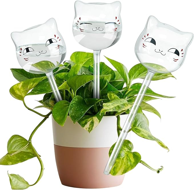 Glass Self-Watering Globes