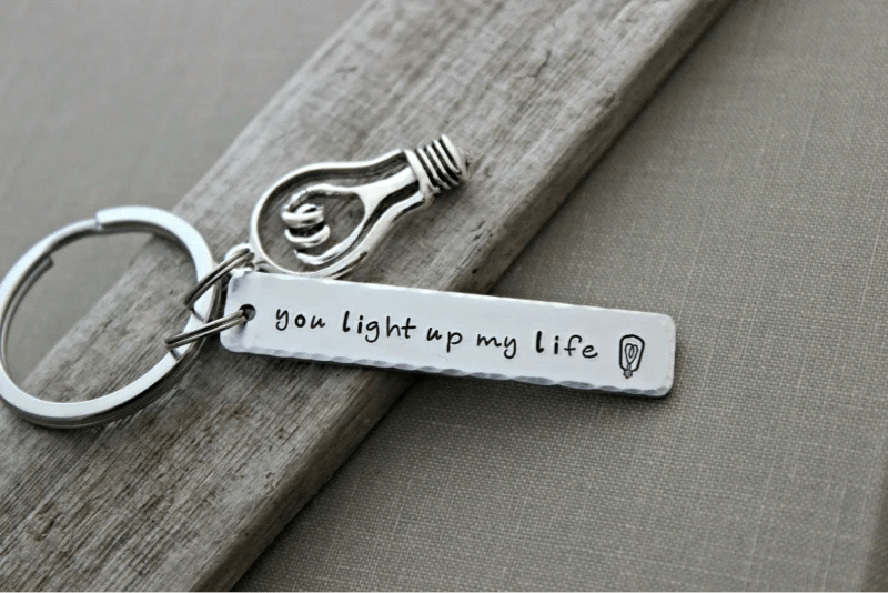 You Light Up My Life Keychain